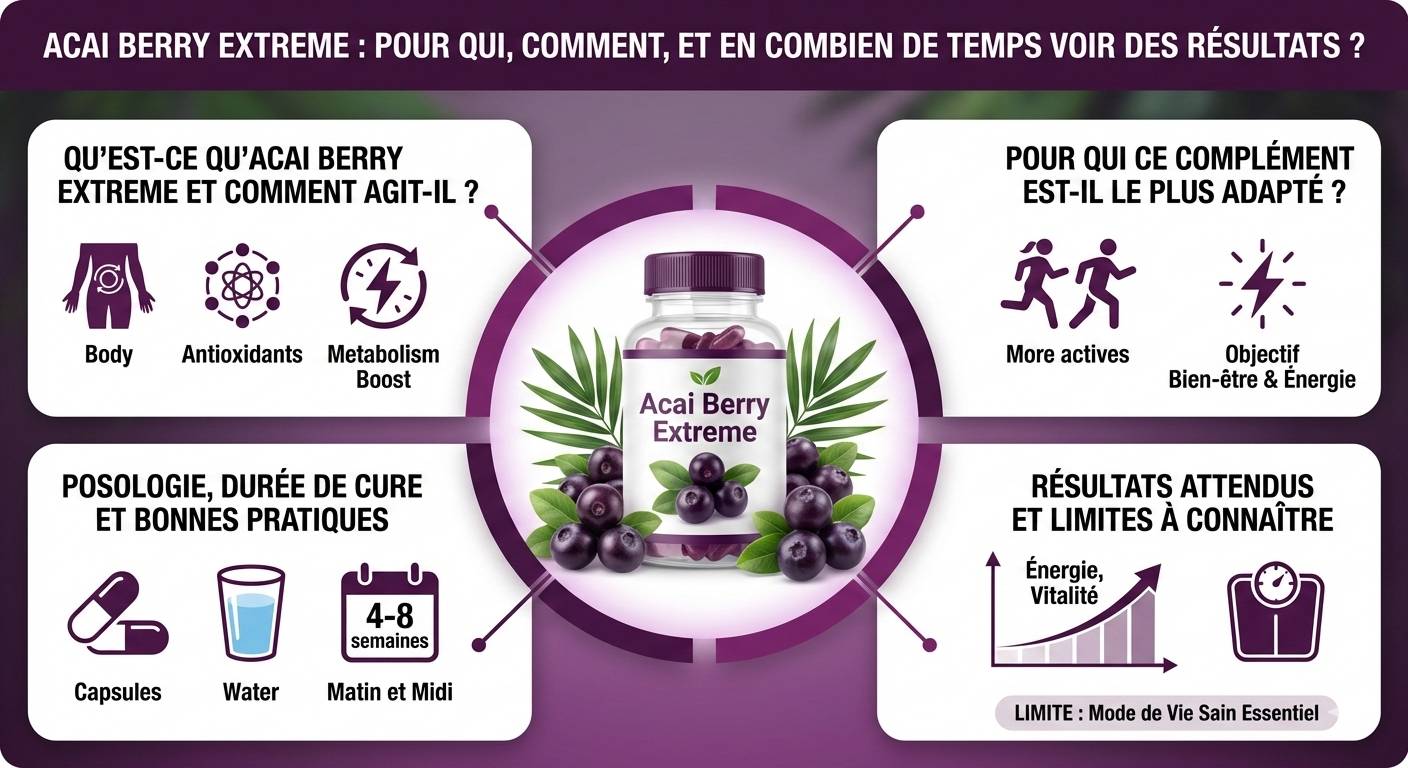 Acai Berry Extreme : pour qui, comment, et en combien de temps voir des résultats ?